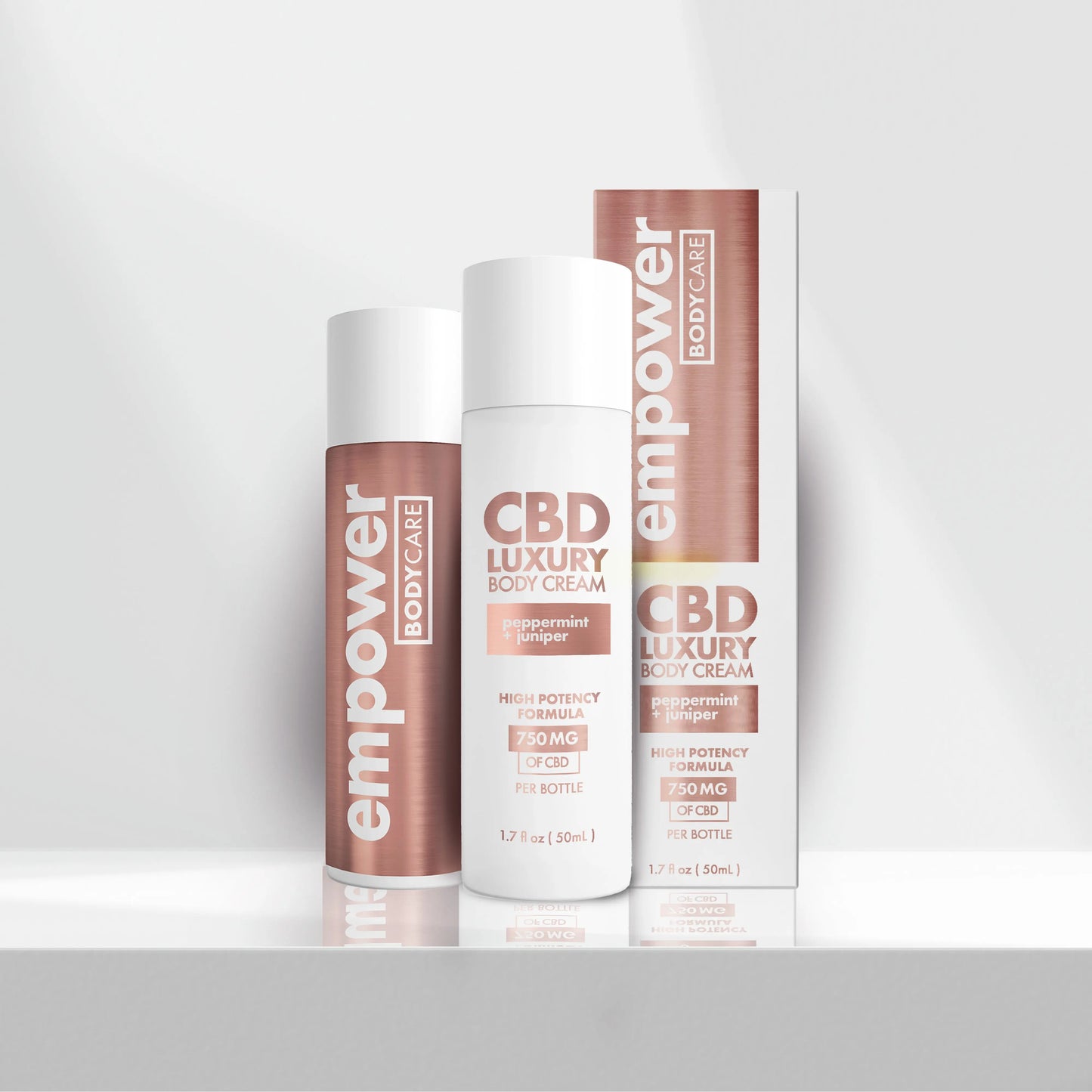 Empower® Luxury CBD Cream Peppermint Juniper Empower BodyCare