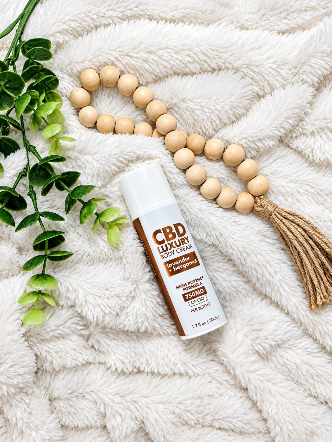 lavender bergamot cbd body cream bottle