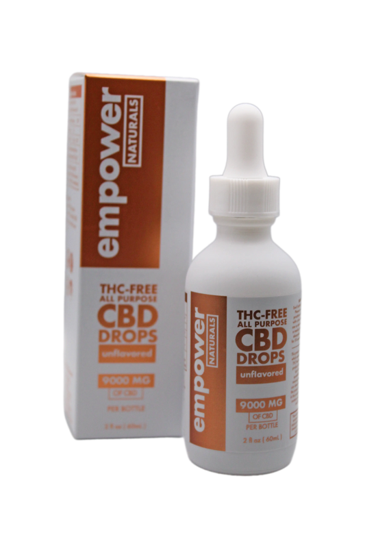 NEW PRODUCT: Empower All-Purpose 9000mg CBD Drops (THC-Free) Empower BodyCare